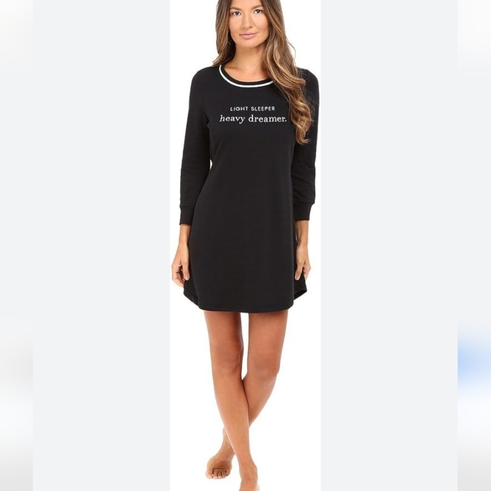 Kate Spade French Terry Light Sleeper Heavy Dreamer Sleepshirt‎ Size Small